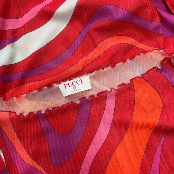 Pucci Marmo Sheer Tulle Maxi Dress - Picture 8 of 13